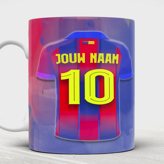 FC Barcelona mok met eigen naam - Fan voetbal kado