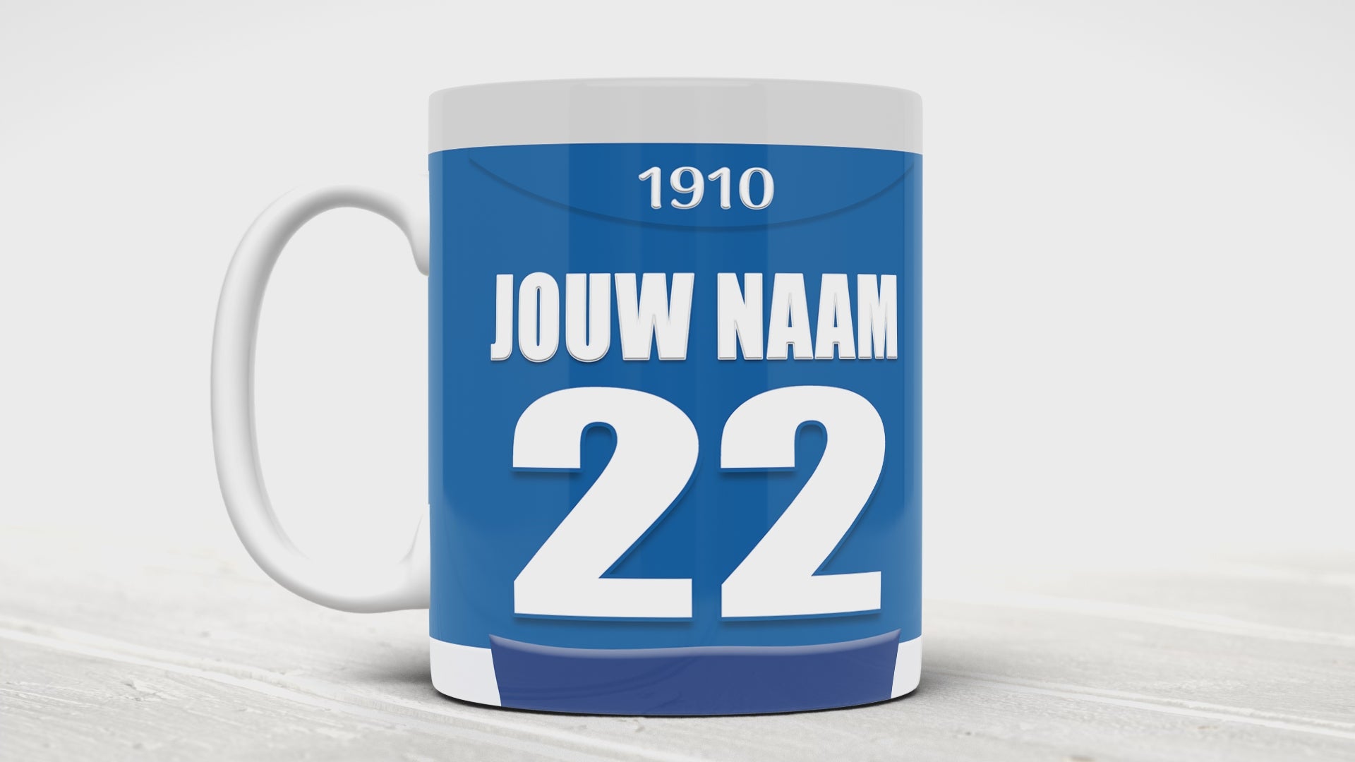 PEC Zwolle Voetbal Mok Met Personalisatie Verjaardag Cadeau