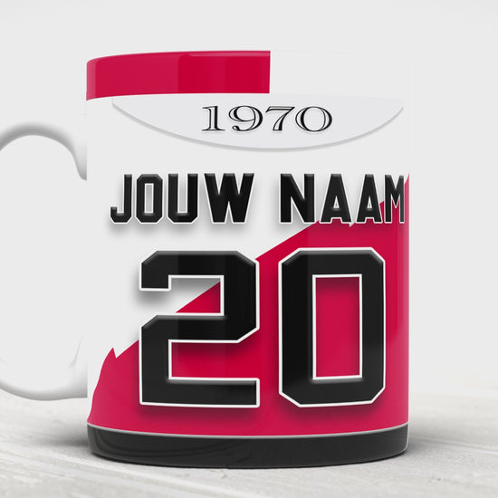 FC Utrecht Voetbal Mok Met Personalisatie Verjaardag Cadeau