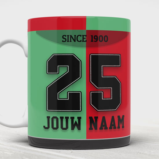 NEC Nijmegen Voetbal Mok Met Personalisatie Verjaardag Cadeau
