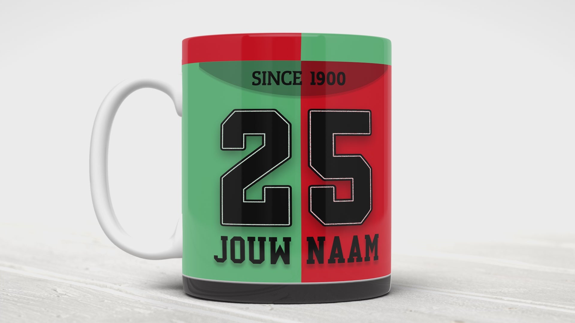 NEC Nijmegen Voetbal Mok Met Personalisatie Verjaardag Cadeau