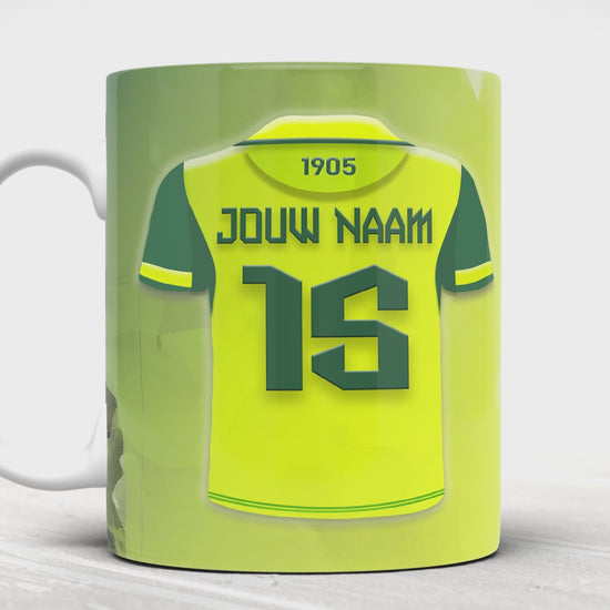 ADO Den Haag voetbal mok met personalisatie - ADO Den Haag voetbal fan cadeau kopen