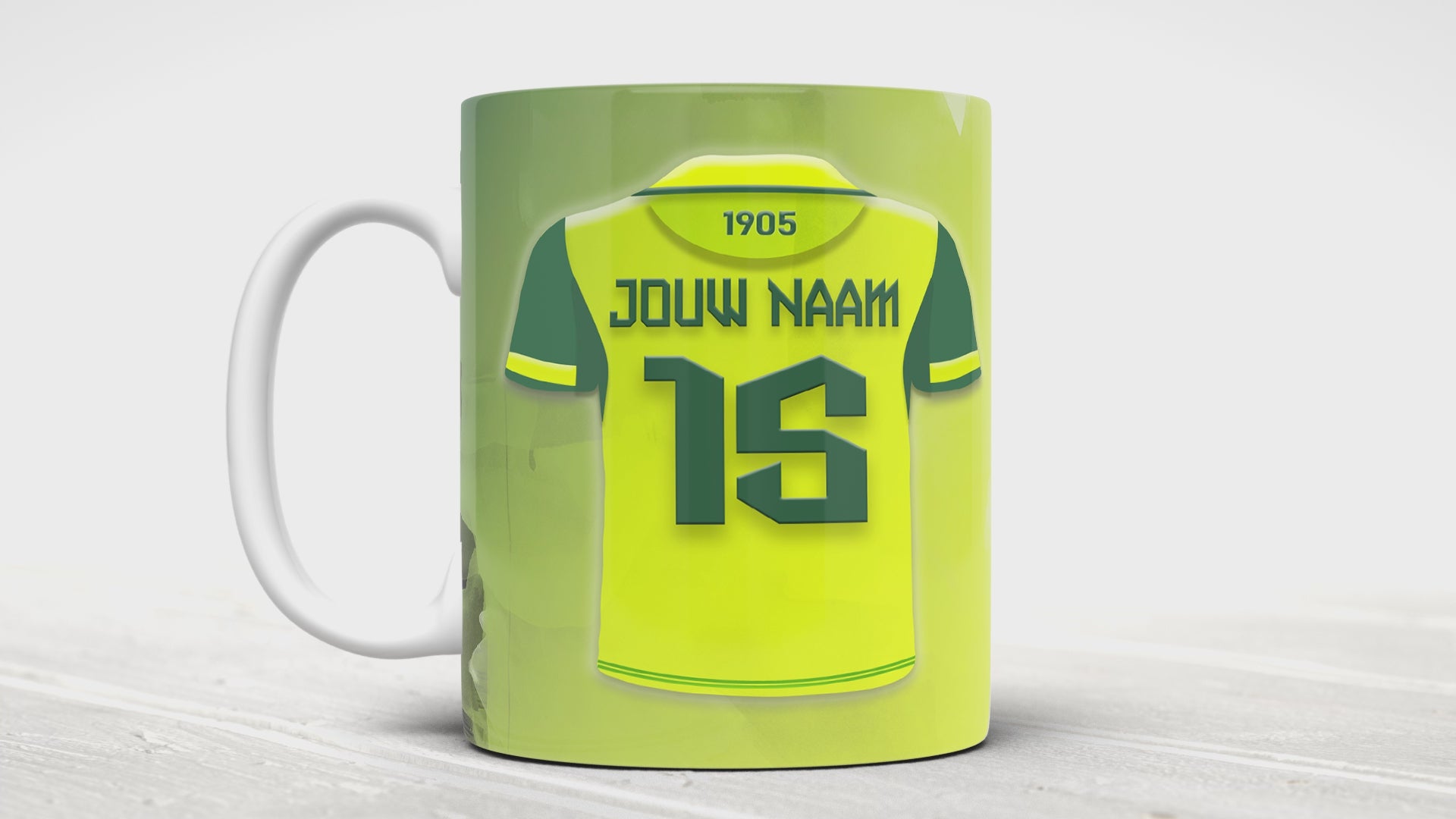 ADO Den Haag voetbal mok met personalisatie - ADO Den Haag voetbal fan cadeau kopen