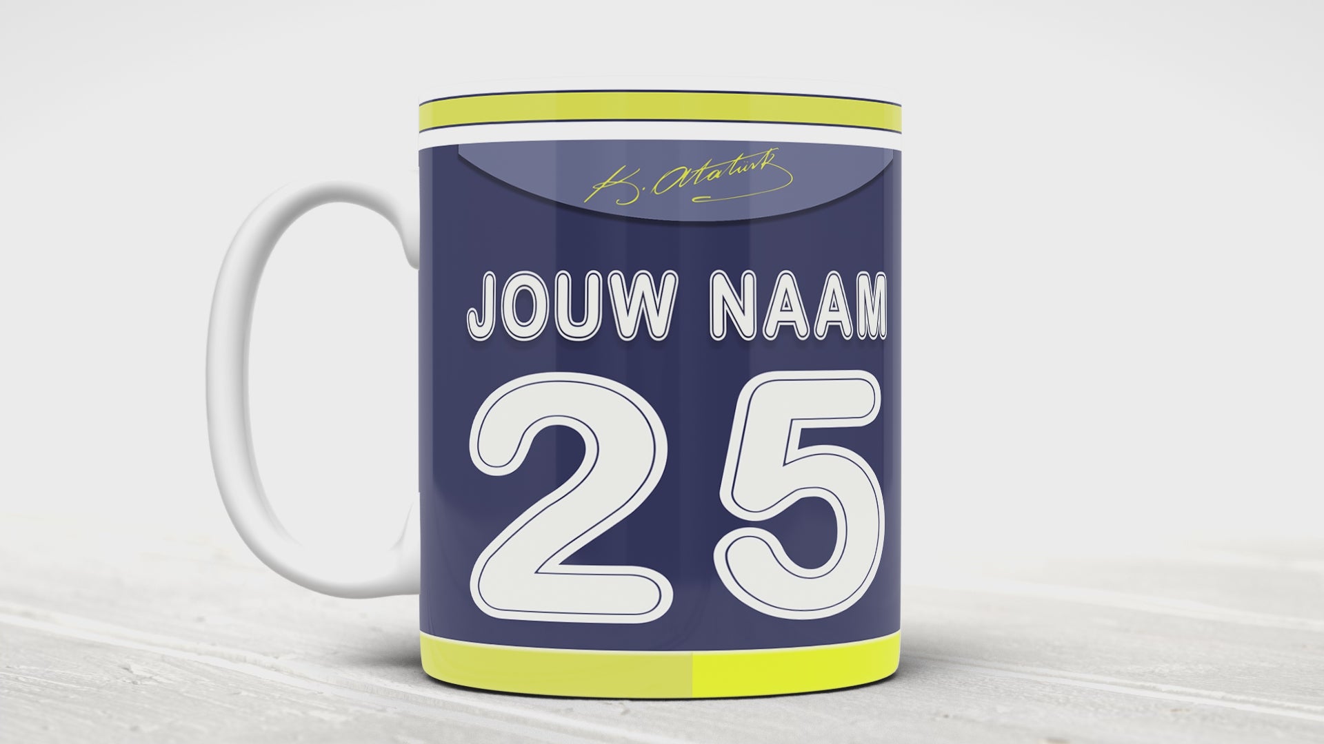 Fenerbahce Voetbal Mok Gepersonaliseerd Verjaardag Cadeau