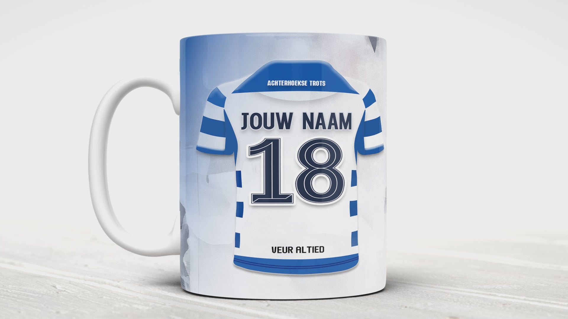 De Graafschap Doetinchem mok met personalisatie - De Graafschap mok met naam - Voetbal fan cadeau