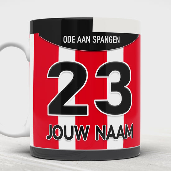 Sparta Rotterdam Voetbal Mok Met Personalisatie Voetbal Cadeau