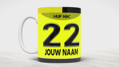 NAC Breda Voetbal Mok Met Personalisatie Cadeau Verjaardag