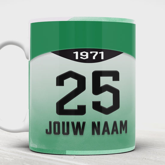 FC Groningen Mok Gepersonaliseerd Voetbal Cadeau