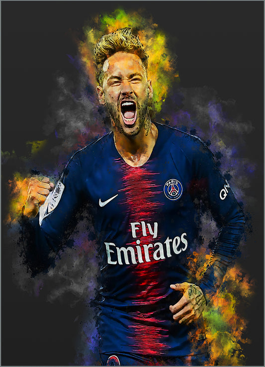 Neymar-Fußballplakat 
