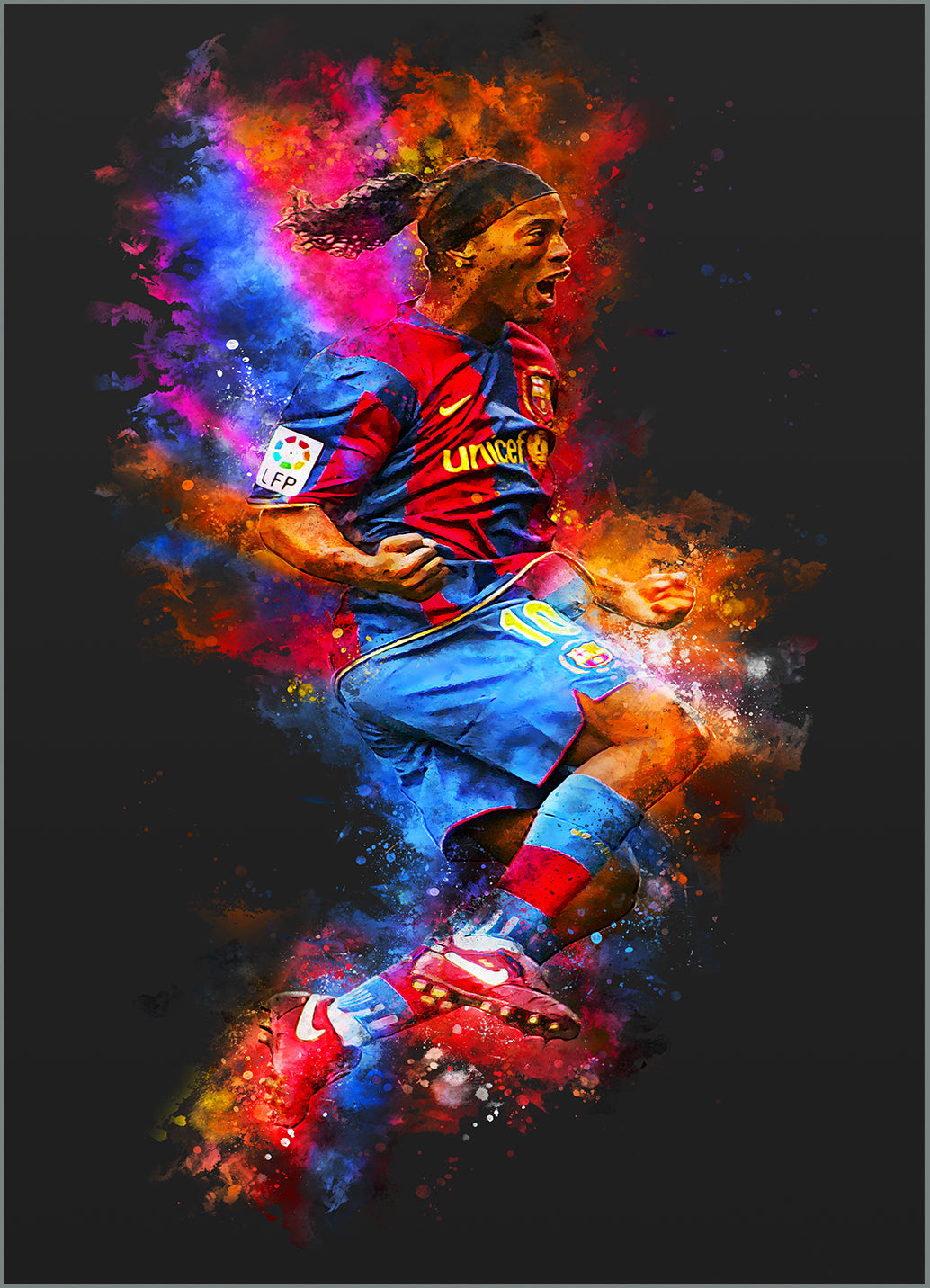 Ronaldinho football poster